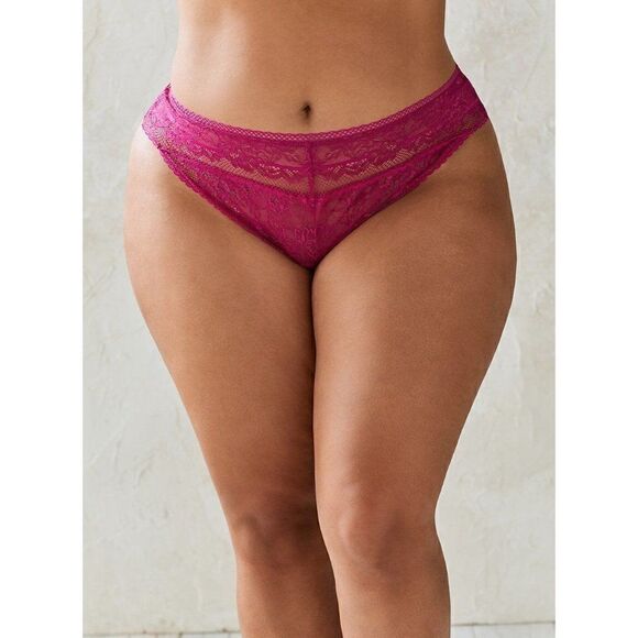 TORRID FUCHSIA LACE THONG PANTY PLUS SIZE 1X - Picture 1 of 4